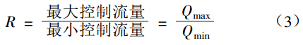 调节阀流量系数与可调比关系的研究-公式3